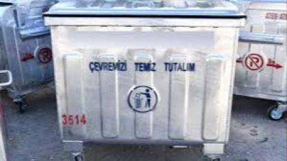 770 LİTRE SICAK DALDIRMA GALVANİZ KAPLAMA ÇÖP KONTEYNERİ ALIMI (NAKLİYE DAHİL)