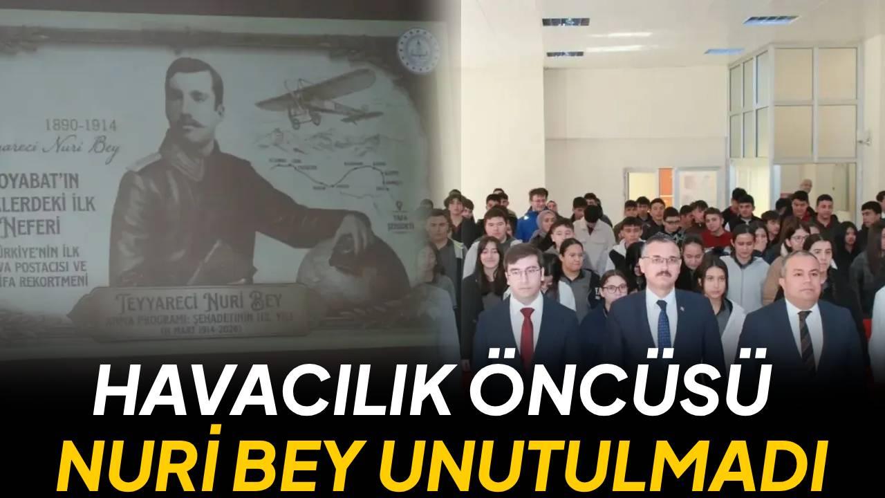 Boyabatlı Şehit Tayyareci Nuri bey anıldı
