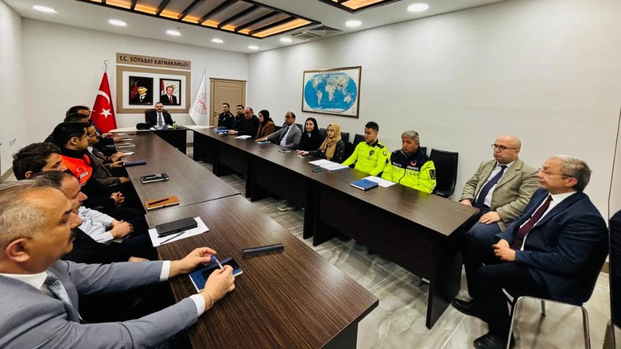 Boyabat’ta bayram tedbirleri masaya yatırıldı