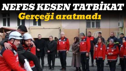 Boyabat'ta deprem tatbikatı gerçekleştirdi