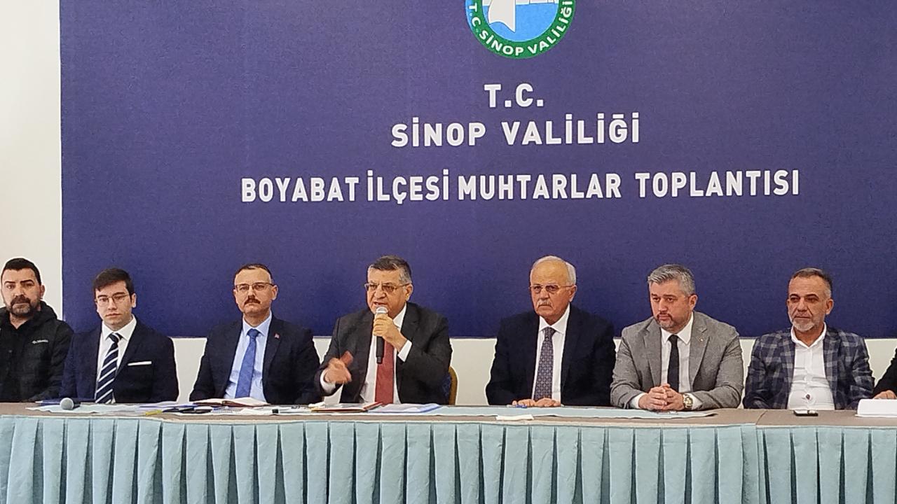 Boyabat'ta Muhtarlar Toplantısı gerçekleştirildi