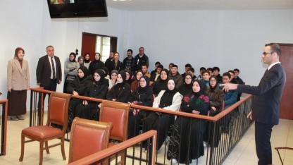 Boyabat'ta öğrenciler adalet sistemini yerinde öğrendi