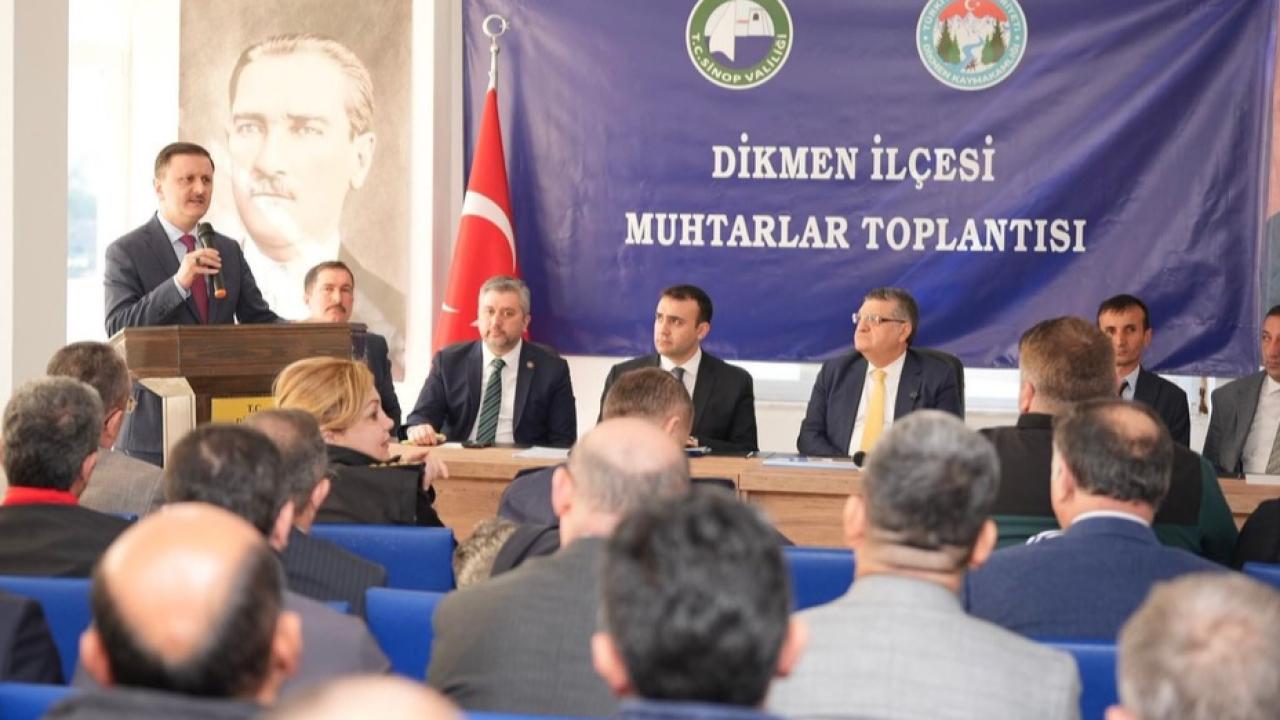 Dikmen’de Muhtarlar Toplantısı Düzenlendi