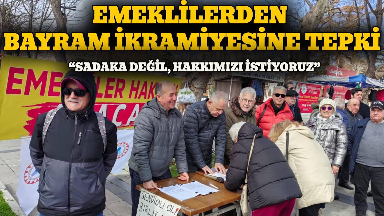 Emekliler bayram ikramiyesi kararına tepki gösterdi