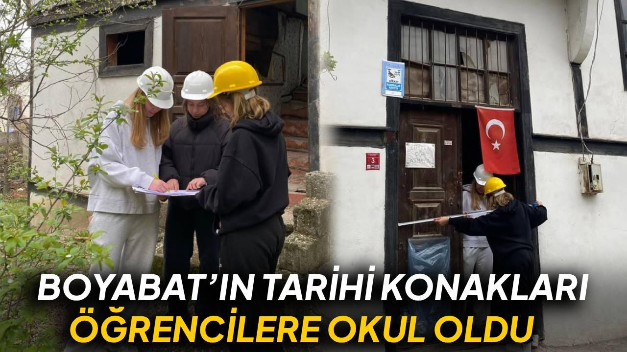 Geleceğin Restoratörleri tarihi Boyabat evlerinde yetişiyor