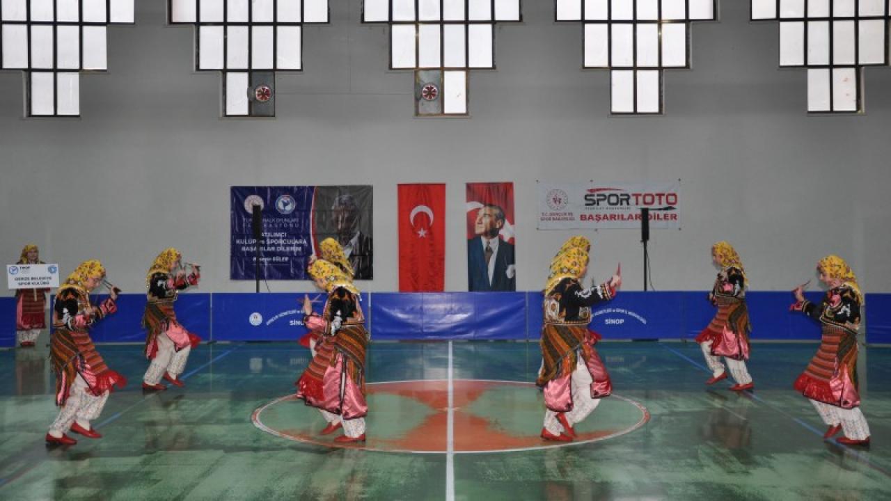 Gerze'de halk oyunları rüzgarı