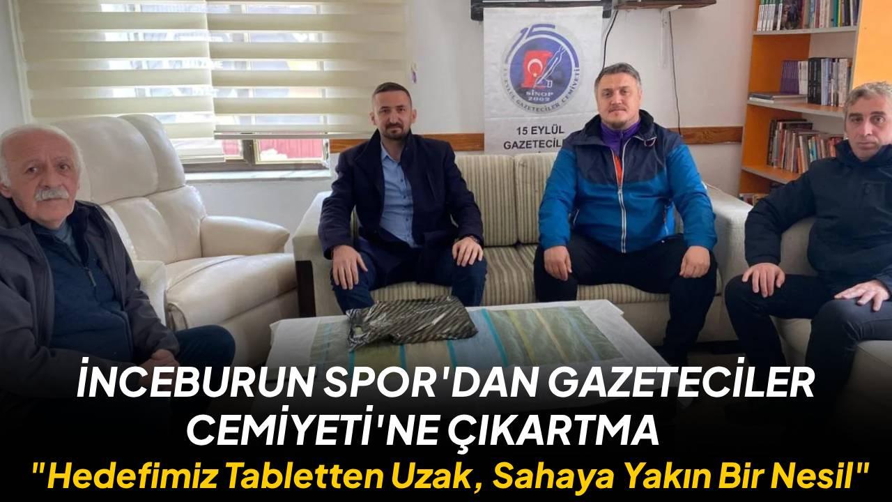 İnceburun Spor’dan Gazeteciler Cemiyeti’ne anlamlı ziyaret: "Hedefimiz dijital bağımlılıktan uzak bir nesil"
