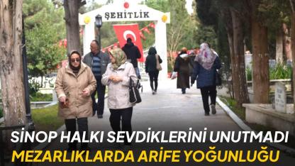 Kimi Yasin okudu, kimi çiçek dikti: Sinop’ta kabir ziyareti yoğunluğu