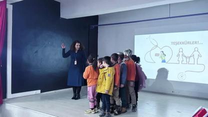 Minik öğrenciler sağlık okuryazarlığını öğrendi