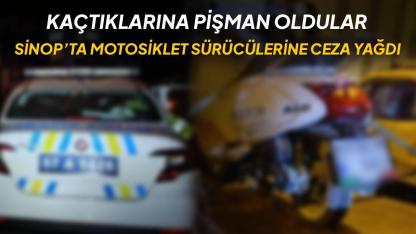 Motosikleti bırakıp kaçtılar, cezadan kurtulamadılar