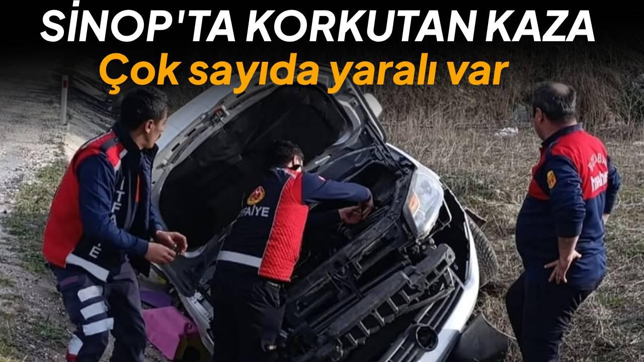 Otomobil şarampole yuvarlandı: 5 yaralı