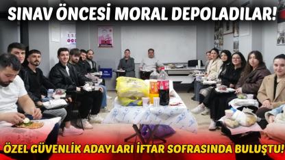 Özel Güvenlik Adaylarına Sınav Öncesi Hem Moral Hem Prova