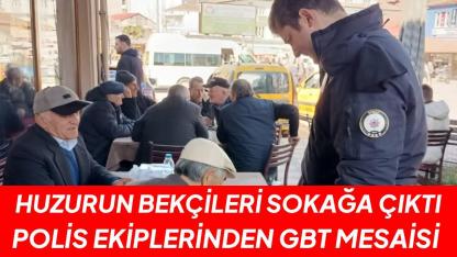 Polis sahaya indi: Erfelek’te polis denetimi