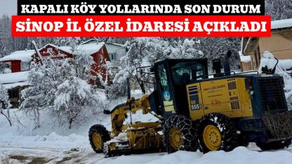 Sinop’ta karla mücadele: 42 köy yolu ulaşıma açıldı