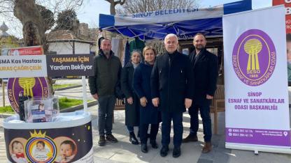 Sinop’ta esnaftan Uras bebeğe yardım çağrısı