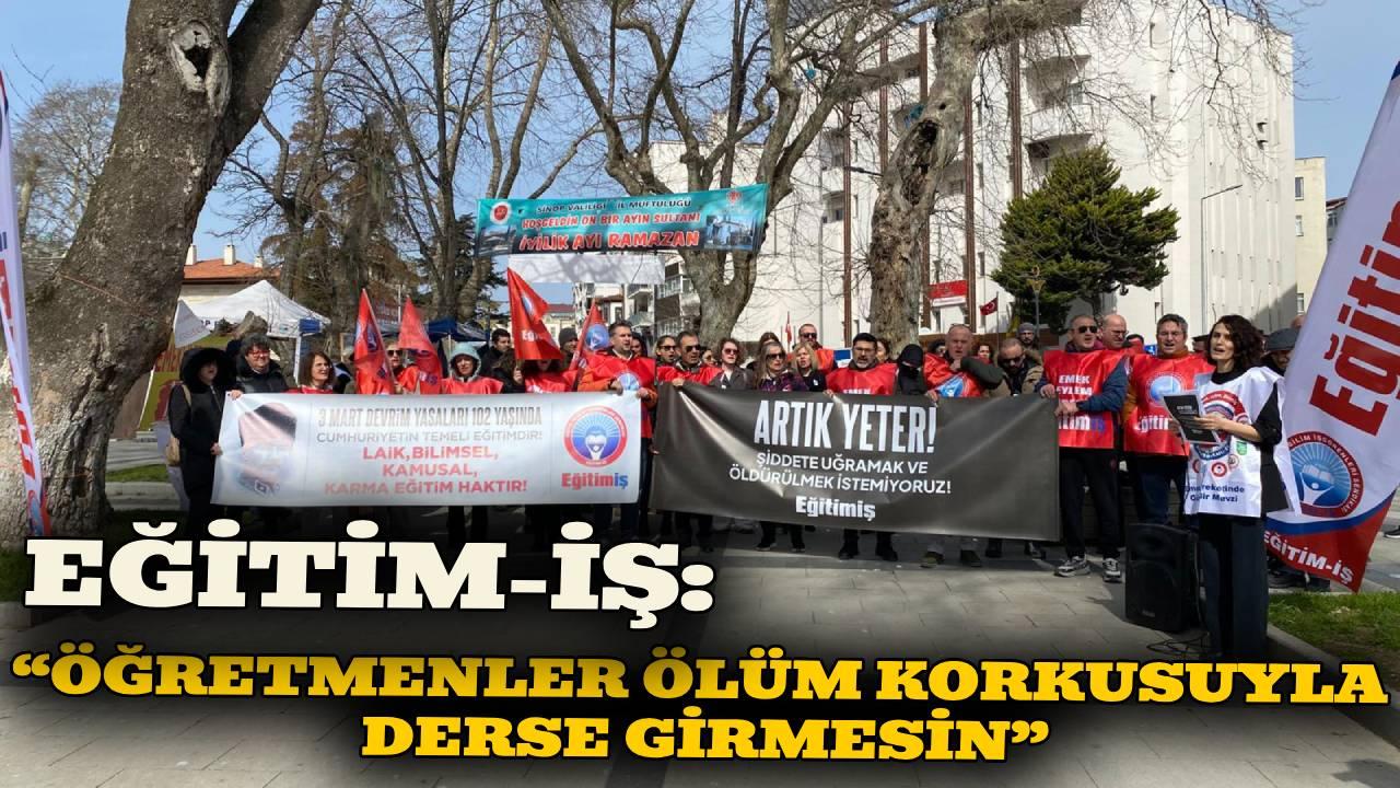 Sinop’ta Eğitim-İş’ten okullarda güvenlik uyarısı