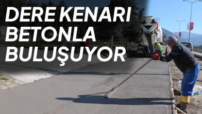 Modern yol için beton döküldü