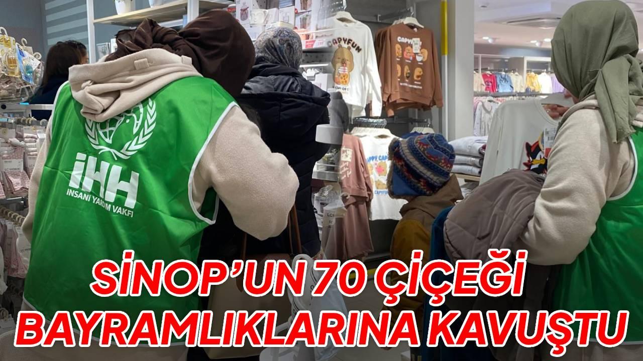 Sinop’ta 70 yetim güldü, bayram şimdiden geldi