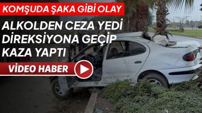Alkolden işlem gördü direksiyona geçip kaza yaptı: 4 yaralı