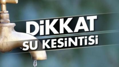 Sinop'ta su kesintisi yaşanacak