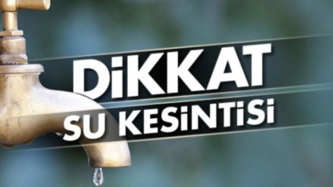 Sinop'ta su kesintisi yaşanacak