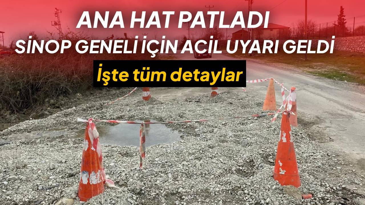 Dikkat Sinop! O bölgede arıza var: Tüm şehri etkileyecek