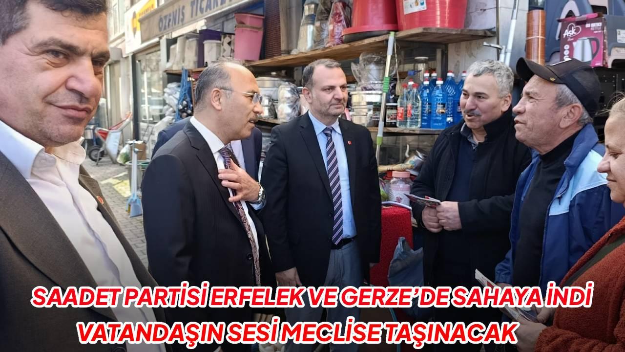 Saadet Partisi Erfelek Ve Gerze’de esnafın nabzını tuttu