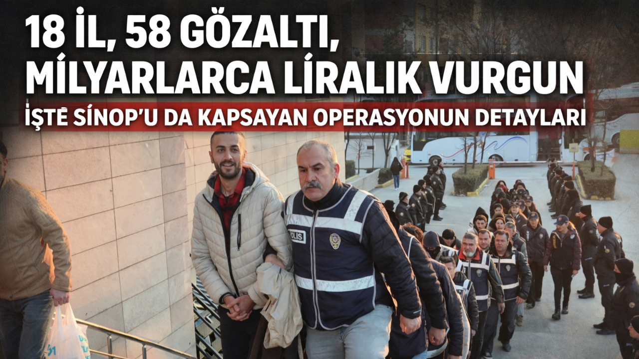 Sinop dahil 18 ilde yasa dışı bahis operasyonu: 49 şüpheli adliyede