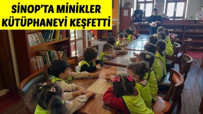 Sinop Dr. Rıza Nur İl Halk Kütüphanesi minik misafirlerini ağırladı
