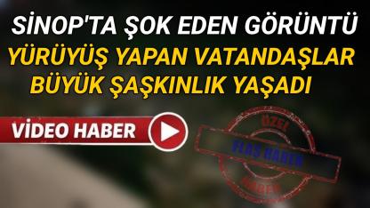 Sinop sahilinde şaşırtan manzara: Vatandaşlar gördüklerine inanamadı