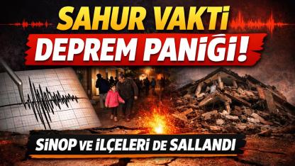 Sinop sahura depremle uyandı