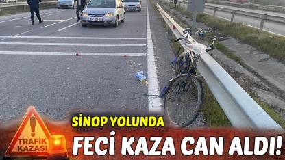 Sinop yolunda feci kaza:1 ölü