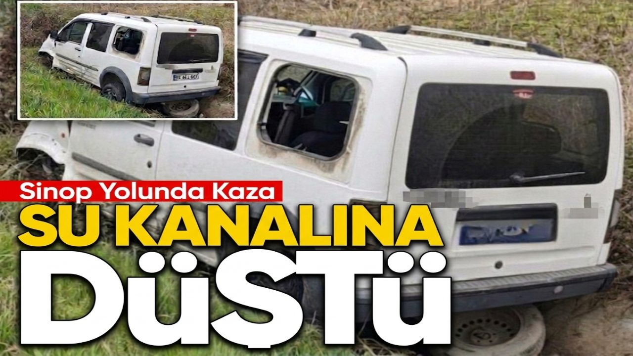 Sinop yolunda kaza: Sürücü yaralandı