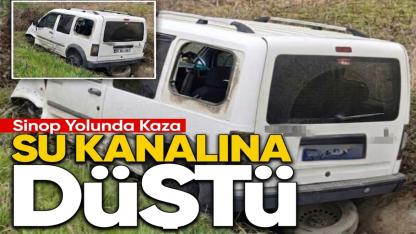Sinop yolunda kaza: Sürücü yaralandı