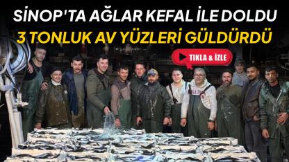 Sinoplu balıkçıların yüzü kefalle güldü