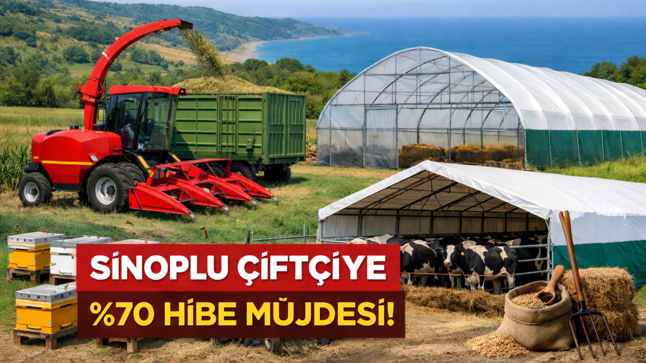 Sinoplu çiftçiye %70 hibe desteği: Başvurular başladı!