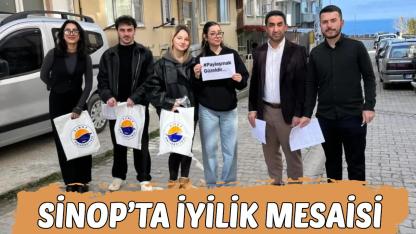 Sinop’ta 6. geleneksel gönüllü yardım kampanyası tamamlandı