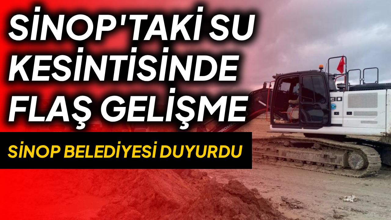 Sinop’ta ana isale hattı arızası giderildi