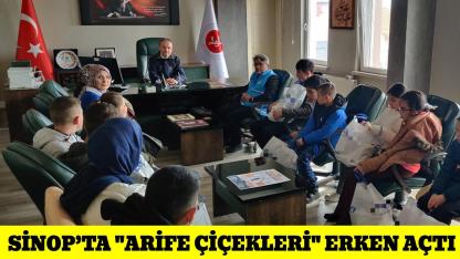Sinop’ta "Arife Çiçekleri" bayram sevincini erken yaşadı