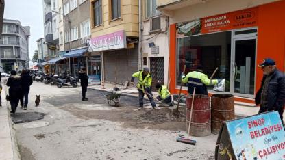 Arıza sonrası bekleyen yol asfaltlandı