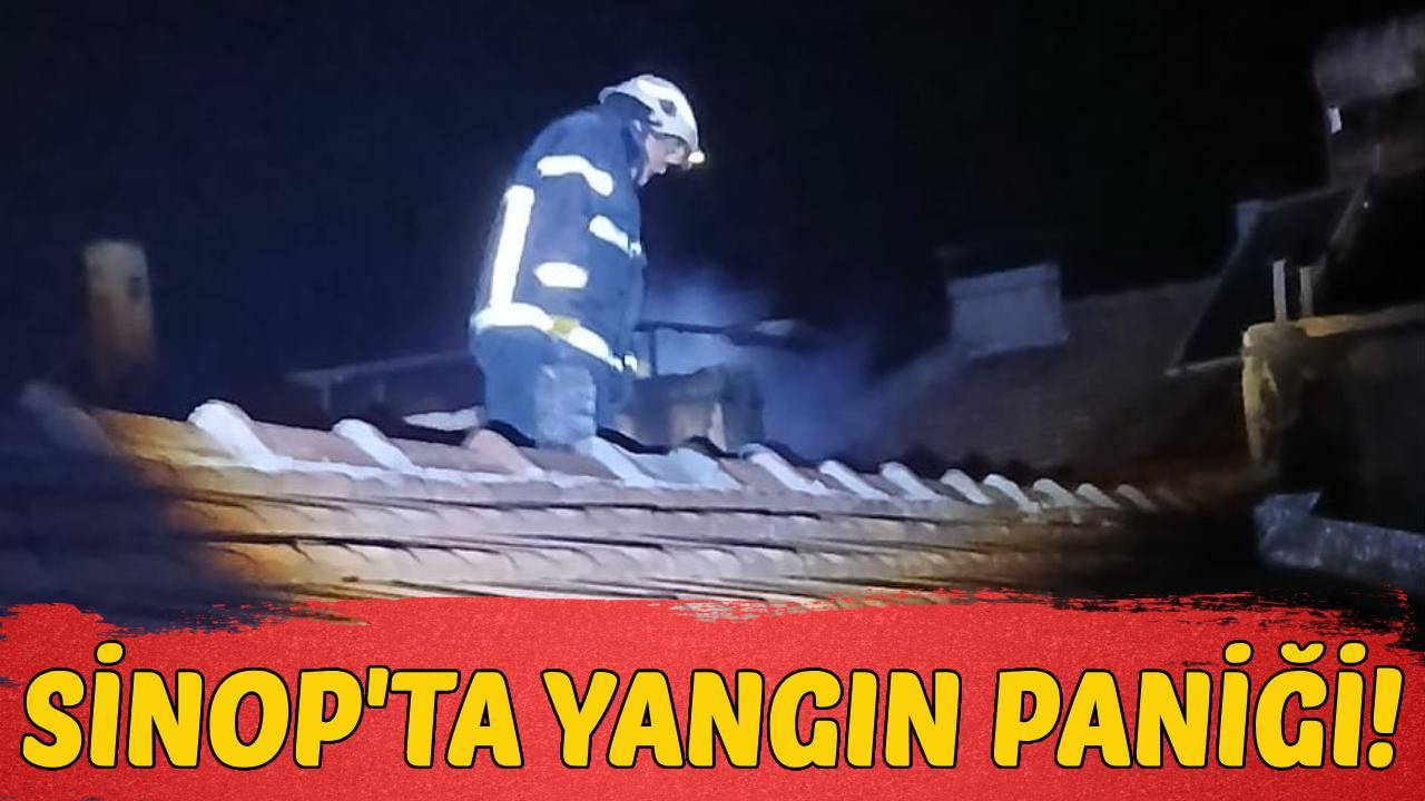 Sinop'ta baca yangını paniğe yol açtı