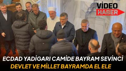 Sinop’ta bayram coşkusu Alaaddin Camii’nde başladı