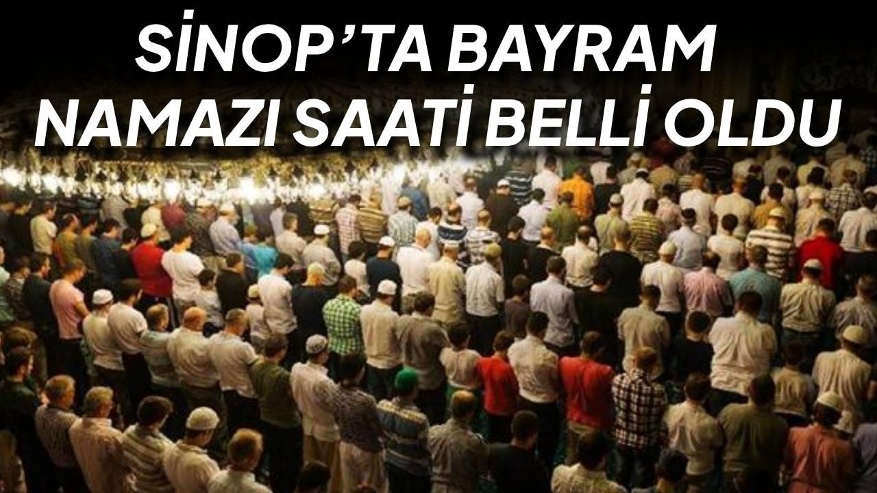 Sinop'ta bayram namazı saati netleşti