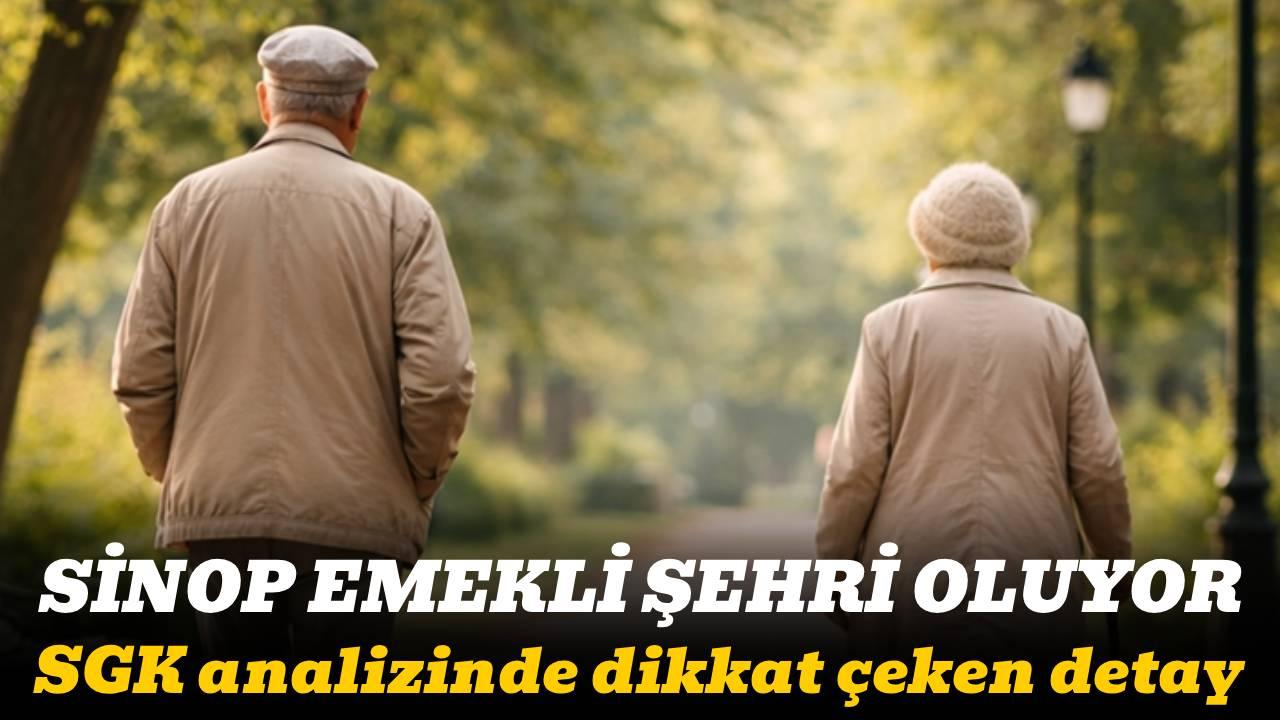 Sinop'ta emekli sayısı çalışanlardan fazla