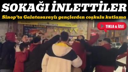 Sinop’ta Galatasaray’ın derbi galibiyeti kutlandı