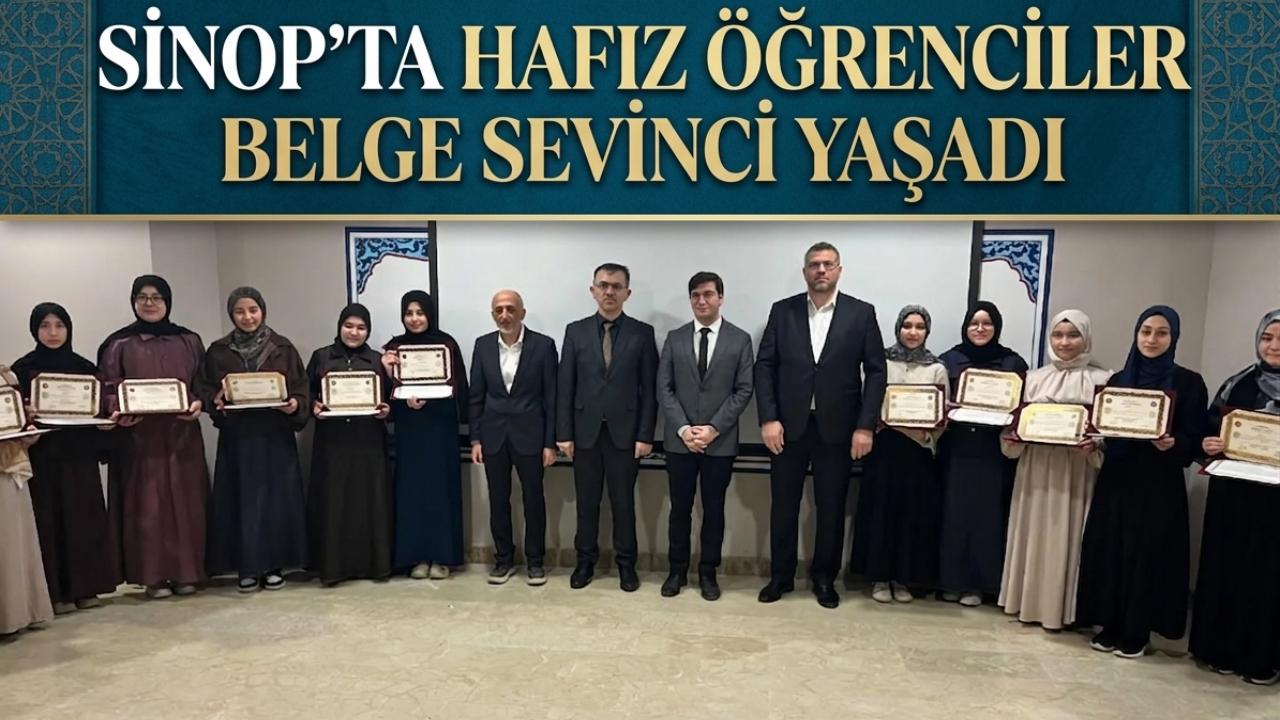 Sinop'ta Hafızlık Başarıları Törenle Taçlandı