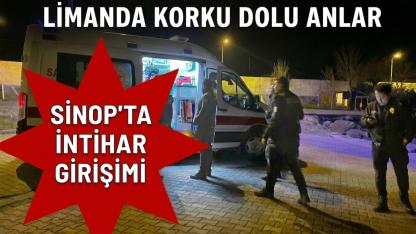 Sinop'ta intihar girişimi son anda engellendi