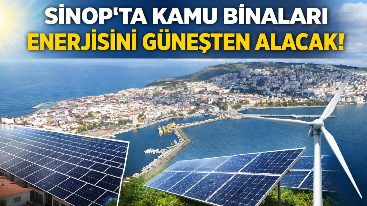 Sinop'ta kamu binaları güneş enerjisine geçiyor