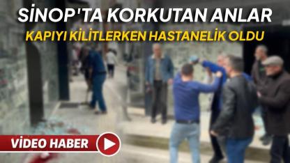 Sinop’ta korkutan kaza: Kapıyı kapatırken cam üzerine patladı