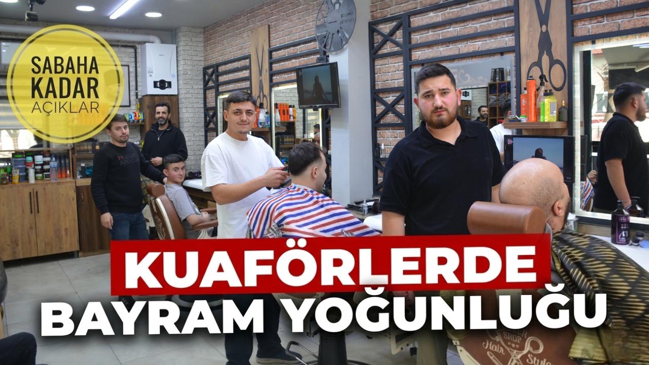 Sinop'ta kuaförlerde “Bayram” yoğunluğu